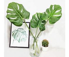 Ahvoler Künstliche Tropische Monstera Palme Blätter für Heimdekoration Large Monstera Leaves-3