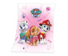 Herding PAW PATROL Kuscheldecke, 130 x 160 cm, Polyester, Rosa