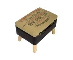 Mayflower Vintage Collection Fußhocker, rechteckig, gepolstert, New York, Rund