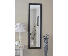 MirrorOutlet Schwarz groß modernen Design Big Kleid Wandspiegel 4 ft3 X 1 FT3 130 cm x 38 cm