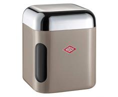 Wesco eckig Vorratsdose, Kunststoff, hellgrau, 11 x 11 x 13 cm