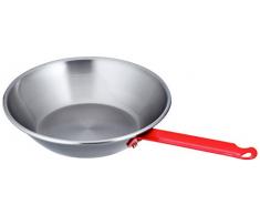 Garcima 5020023 Pfanne aus poliertem Eisen, mit Griff, 18 cm