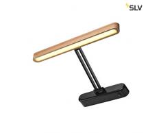 SLV VINCELLI D WL, LED Indoor Displayleuchte, lang, Bambus 2700K Leuchte, Holz, 11 W, anthrazit