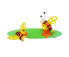 Elobra Kinder Lampe Leiste Hummel Deckenleuchte Kinderzimmer Holz 122082