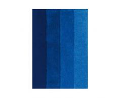 Spirella Badteppich Badematte Badvorleger Duschvorleger Mikrofaser Hochflor flauschig 55x65 cm – Blau