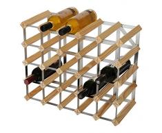 RTA Weinregal, für 25 Flaschen, Kiefer Natur
