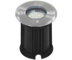 Ranex 5000.461 LED Bodeneinbaustrahler für Außen, rund, befahrbar, bis zu 800 kg belastbar, einbau Durchmesser 9,2 cm