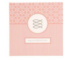 Goldbuch Fotoalbum für die Kommunion, Mandala, 25x25 cm, 60 weiße Seiten, 4 Seiten Textvorspann, Kunstdruck, Weiß/Koralle, 03 144