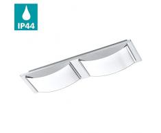 EGLO WASAO 1 Wand- / Deckenleuchte, Edelstahl, 10.8 W, 42 x 10,5 cm, chrom