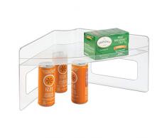 iDesign 62650EU Lazy Susan Organizer für Küchenschränke, 45.0088 x 22.352 x 20.32 cm, Durchsichtig/Clear, Plastik