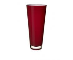 Villeroy & Boch Verso Große Vase Deep Cherry, 38 cm, Glas, Rot