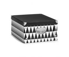 Zeller 17543 Aufbewahrungsbox Triangle, Pappe, ca. 40 x 33 x 17 cm
