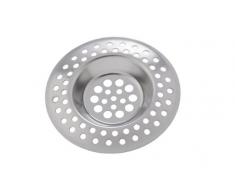 Wenko 4920302100 Abfluss-Sieb, 2er Set, Haarsieb für Waschbecken, Edelstahl rostfrei, 7 x 7 cm, Glänzend