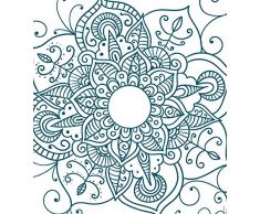 Myspotti mySPOTTIlook Zangtangel Petrol, 90x100cm Fensterfolie statisch haftend, Kunststofffolie, türkis; transparent, 90 x 100 x 0,1 cm