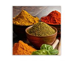 STYLER GL189 Glasbild, Glas, orange, 0.4 x 20 x 20 cm