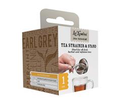 Kitchen Craft LeXpress Teesieb mit Ständer, Edelstahl