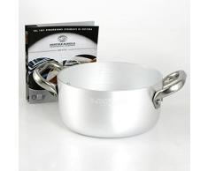 Agnelli Auflaufform aus Aluminium mit 2 Edelstahlgriffen 22 cm