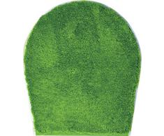 Grund Badteppich 32 mm 100% Polyacryl, ultra soft, rutschfest, ÖKO-TEX-zertifiziert, 5 Jahre Garantie, LEX, WC-Deckelbezug 47x50 cm, grün