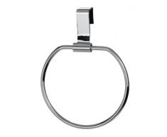 Wenko Tür-Handtuchring, für Küchenschränke, Ø12,5 cm, silber glänzend