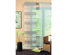 Home Fashion 87308-860 Schiebevorhang Juliana, Querstreifen, 245 x 60 cm, Stein