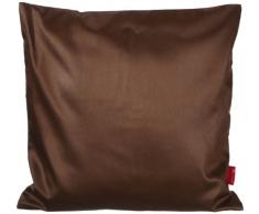 Fleuresse Colours Kissenbezug, Mako Satin, Zartbitter, 40 x 40 cm