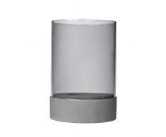 Blomus Windlicht, Grau, H 24 cm, Ø 16 cm