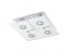 EGLO RONCATO Wand- / Deckenleuchte, Edelstahl, 3 W, chrom