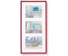 walther design KV338R New Lifestyle Galerie Bilderrahmen, 3 (13 x 18 cm), rot