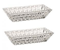 Spiegelau & Nachtmann, 2-teiliges Schalen-Set, 17 x 8,5 cm, Kristallglas, Bossa Nova, 0097783-0