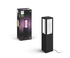 Philips Hue White and Color Ambiance LED Sockelleuchte Erweiterung Impress, für den Aussenbereich, dimmbar, bis zu 16 Millionen Farben, steuerbar via App, kompatibel mit Amazon Alexa (Echo, Echo Dot)