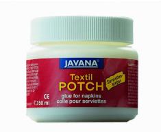 Kreul 90981 - Javana Textil Potch, transparentes Fluid auf Wasserbasis, für Serviettentechnik auf Textilien wie Kissenhüllen, Tischdecken, Rucksäcke oder Baumwolltaschen, 150 ml