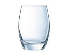 Arcoroc ARC H4623 Maléa Trinkglas, Wasserglas, Saftglas, 300ml, Glas, transparent, 6 Stück