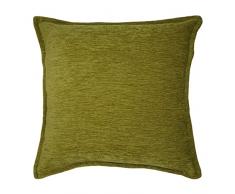 McAlister Textilien Plain Chenille Samt Kissenhülle in Denim Blau Maße 45 x 45 cm Kissenhülle im einfarbigen Style für Schlafzimmer, flauschiges Deko-Kissenhülle für Wohnzimmer oder sonstige Dekoration