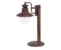 RABALUX Sockelleuchte Odessa, Metall, E27, antik braun, 3-flammig