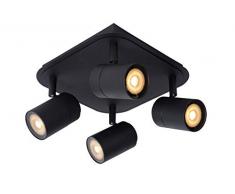 Lucide LENNERT Deckenstrahler, Metall, 20 W, Schwarz