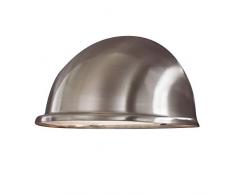 Konstsmide Torino 7325-000 Wandleuchte B: 20cm T: 10,5cm H: 10cm / 1x25W / IP23 / Edelstahl