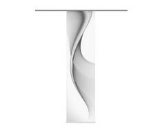 Home Fashion 87914-703 Schiebevorhang Digitaldruck Bristol, Halborganza, 245 x 60 cm, grau