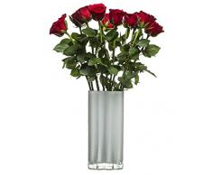 Sagaform Siluett Glasvase, Glas, Transparent, 15 x 12 x 26 cm