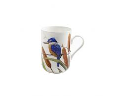 Maxwell & Williams PBD130 Birds of Australia Becher, Kaffeebecher, Tasse mit Vogelmotiv: Götzenliest, in Geschenkbox, Porzellan
