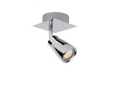 Lucide LANA - Deckenstrahler Badezimmer - LED - GU10 - 1x4,5W 3000K - IP44 - Chrom