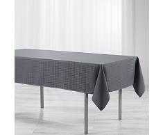 Douceur dIntérieur Tischdecke, rechteckig, Glieder-Muster, Jacquard, Damast/Polyester, Polyester, anthrazit, 140 x 300 cm