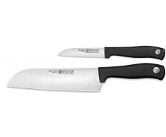 WÜSTHOF Messersatz 2-teilig, Silverpoint (9279), inkl. Santoku Messer 17 cm Klinge und Gemüsemesser 8 cm, Küchenmesser Set, scharfe Messer