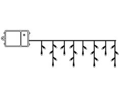 LED-LongLife-Icicle, ca. 70x230 cm 120 warmwhite LED, Kabel: transparent, Timer, Batterie, Outdoor