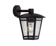 Brilliant Riley Außenwandleuchte hängend spritzwassergeschützt schwarz, 1x E27 geeignet für Normallampen bis max. 40W