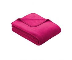 Kuscheldecke s.Oliver 3612 / premium Feecedecke pink / unifarbene Markendecke 150x200cm / aus hochwerigem Polyester / eingefasst mit einem sehr edelen Band