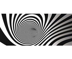 AG Design FTG 0907 Schwarz-Weiß-Spirale Tunnel, Papier Fototapete - 202x90 cm - 1 Teil, Papier, multicolor, 0,1 x 202 x 90 cm