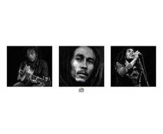 Marley, Bob - B&W - Slim Poster Musik schwarz-Weiss Foto - Grösse 91,5x30,5 cm