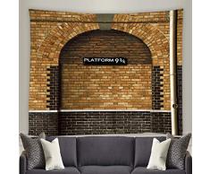 Lileihao Wandteppich für Zuhause, Wohnzimmer, Schlafzimmer, Nachttisch, Foto-Hintergrund, Polyester-Stoff, kreatives Muster, Party-Dekoration. 80 x 70 Inch Multi-288