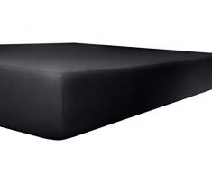Kneer Qualität 93 Exclusive-Stretch Spannbetttuch, 140x200-160x220, 80 Onyx