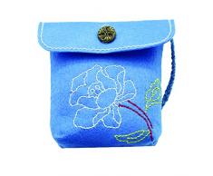 Kleiber Bastelset kleine rosa Filztasche, blau